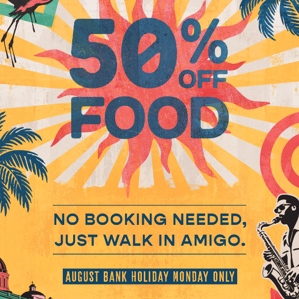 50% OFF FOOD!