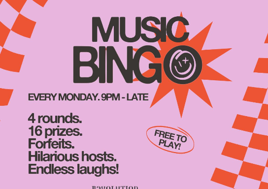 MONDAY MUSIC BINGO