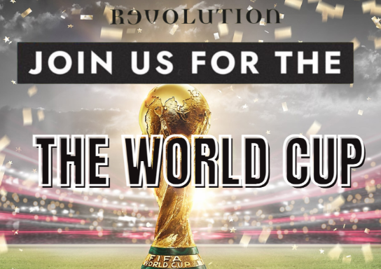 We are showing the World Cup!⚽