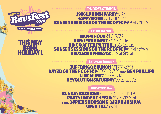 MAY BANK HOLIDAY - Revsfest 2026