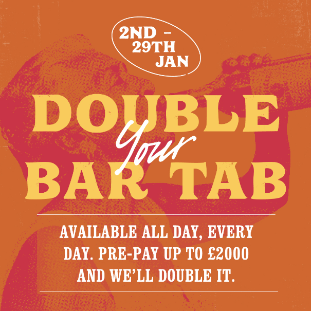 Double Your Bar Tab