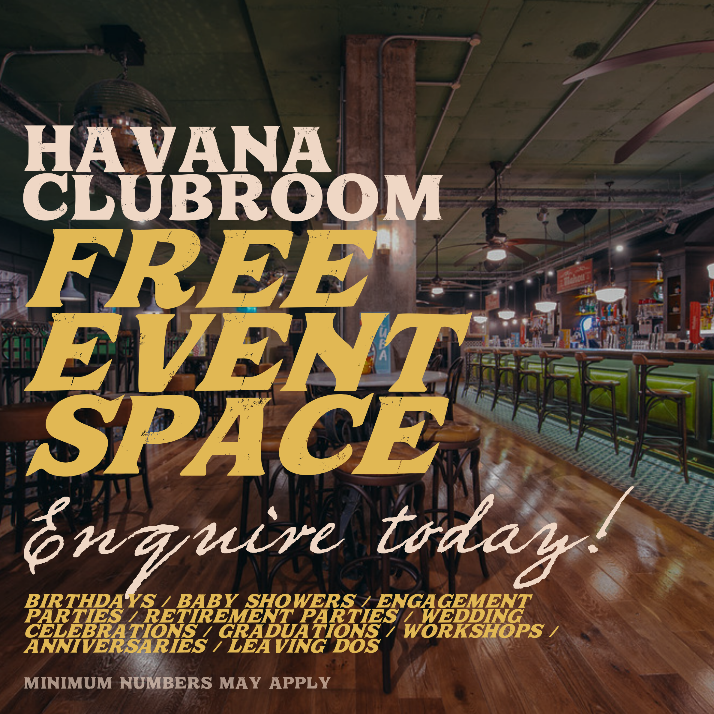 FREE EVENT SPACE 